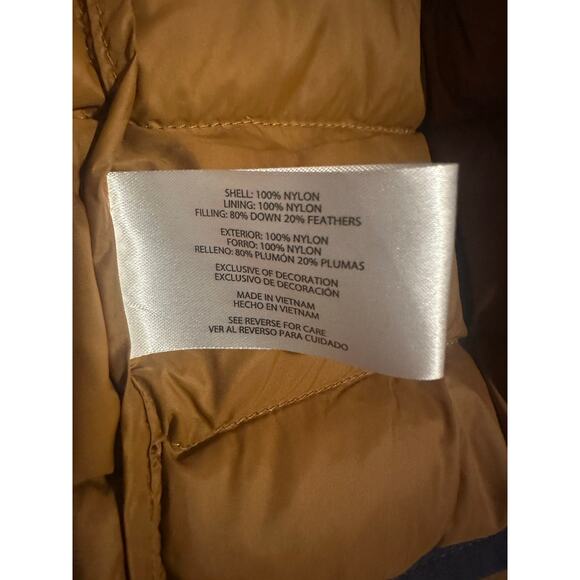 Eddie Bauer Puffer Jacket Mens XXL Navy Down 650 Packable Water Resistant Zip Up - Picture 7 of 8